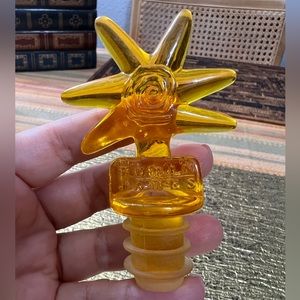 Tobin James Wine Bottle Cork Stopper Plastic Star Yellow Paso Robles Sun
